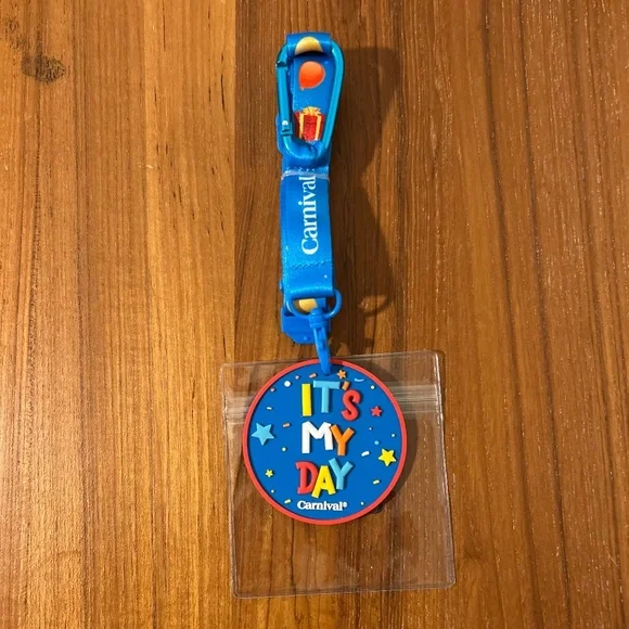Carnival Cruise Happy Birthday Cruise Lanyard and Medal Medallion - Picture 1 of 5